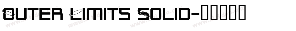Outer Limits Solid字体转换 Outer Limits Solid字体转换